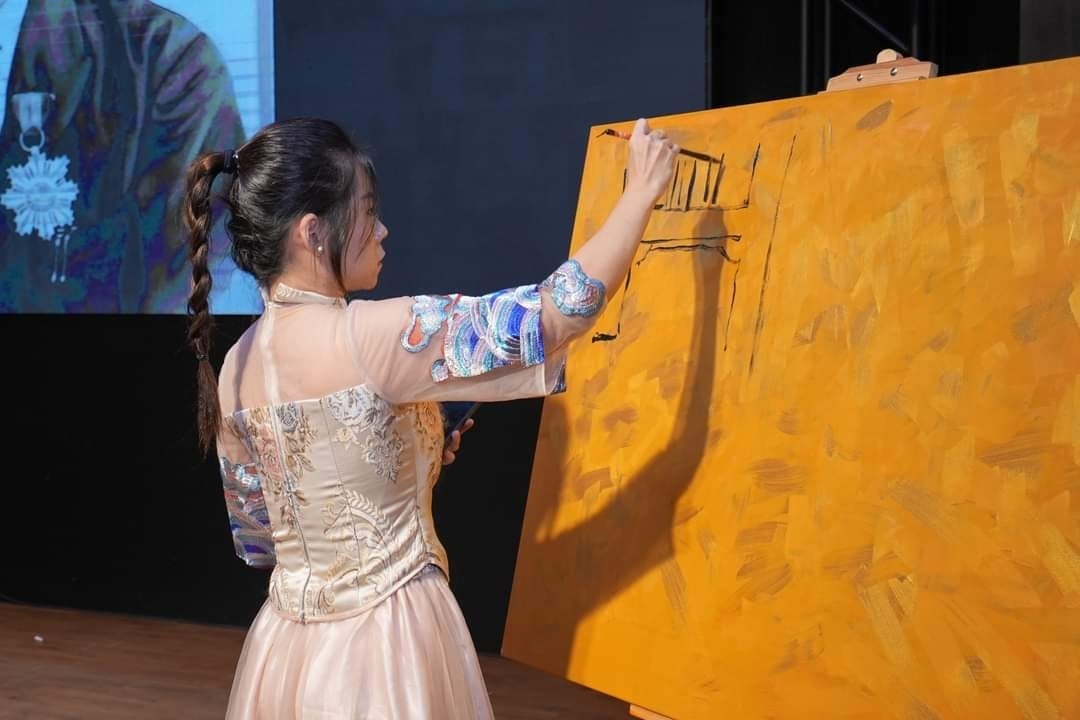 现场绘画表演