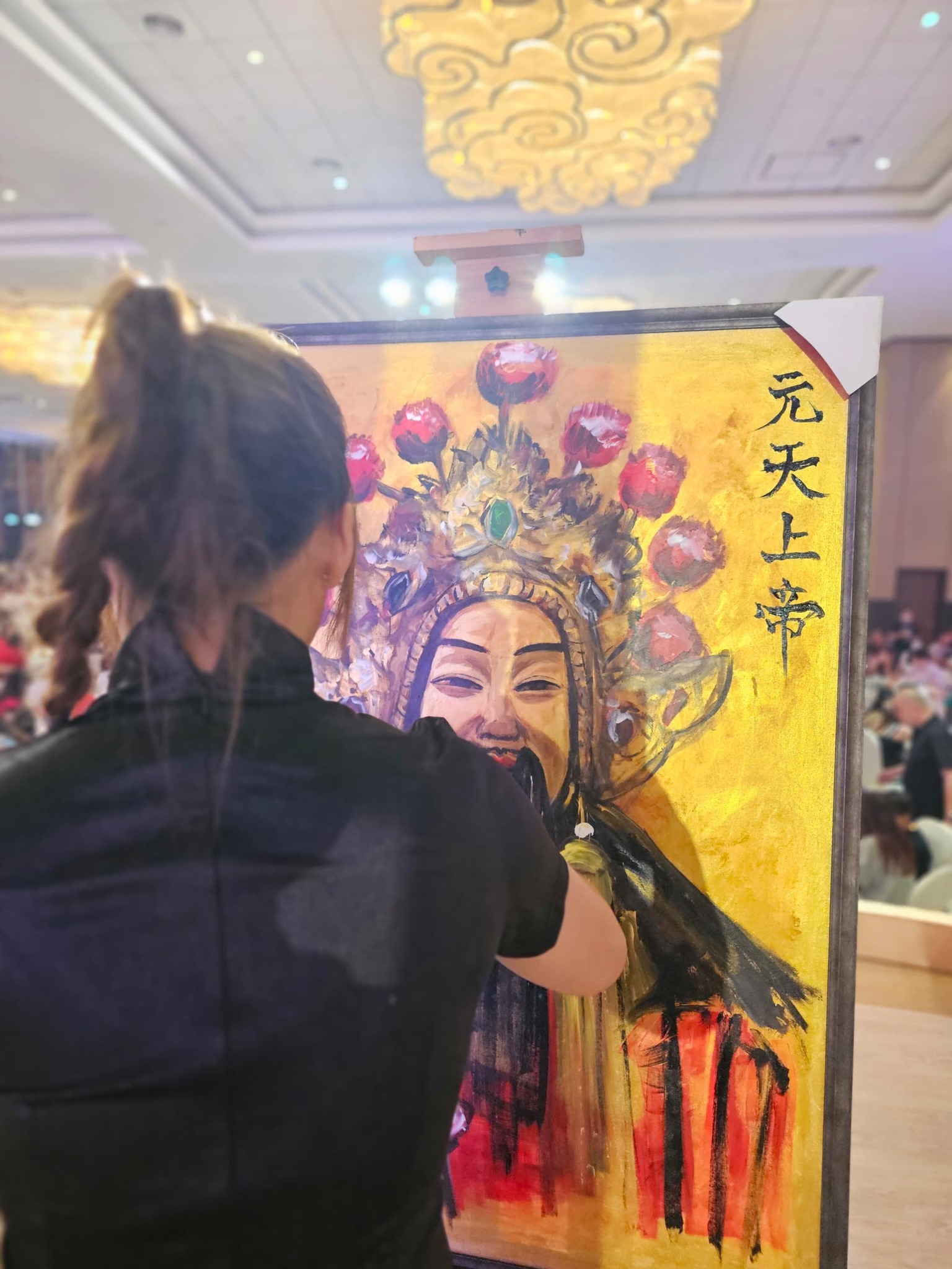 现场绘画表演