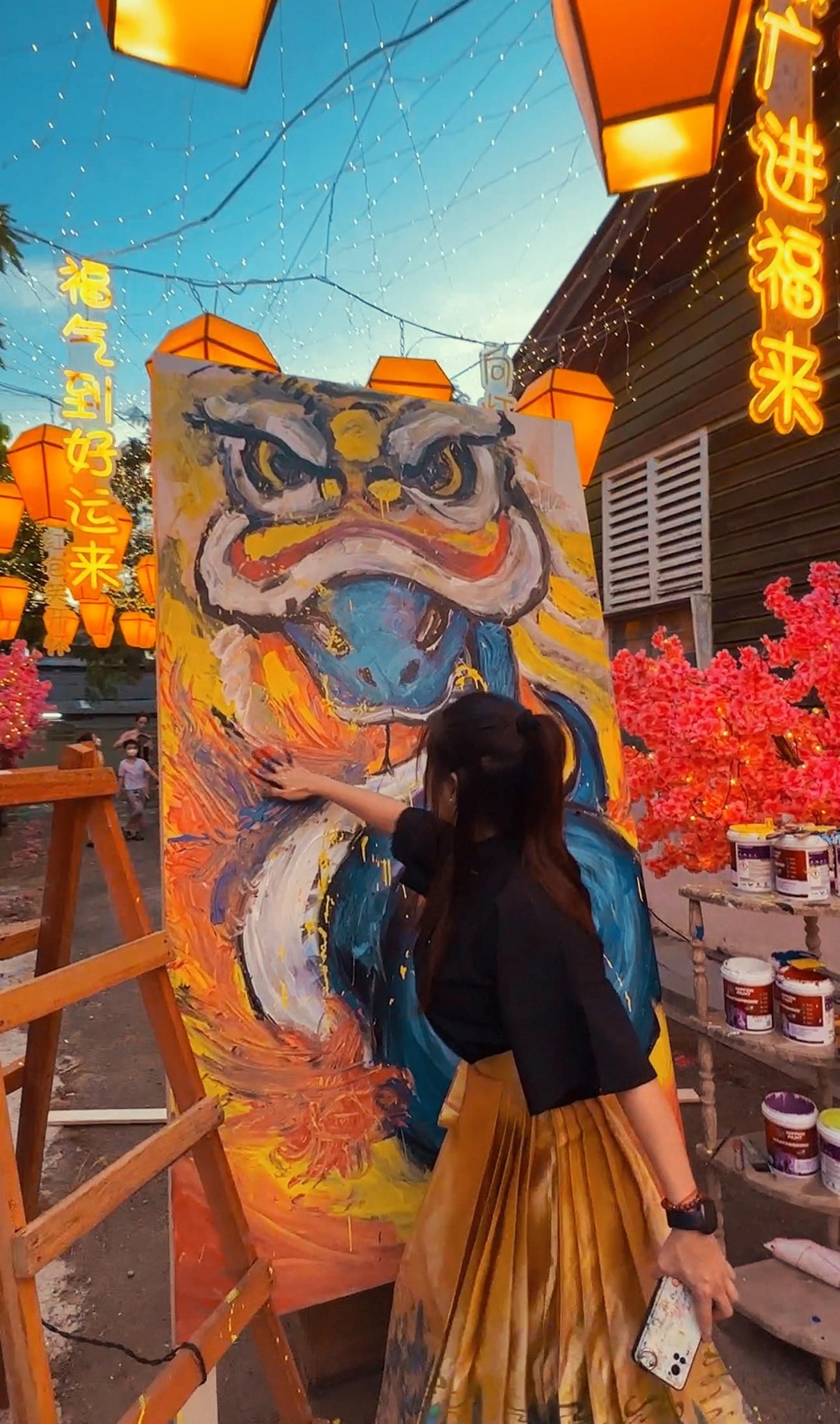 现场绘画与嘉宾