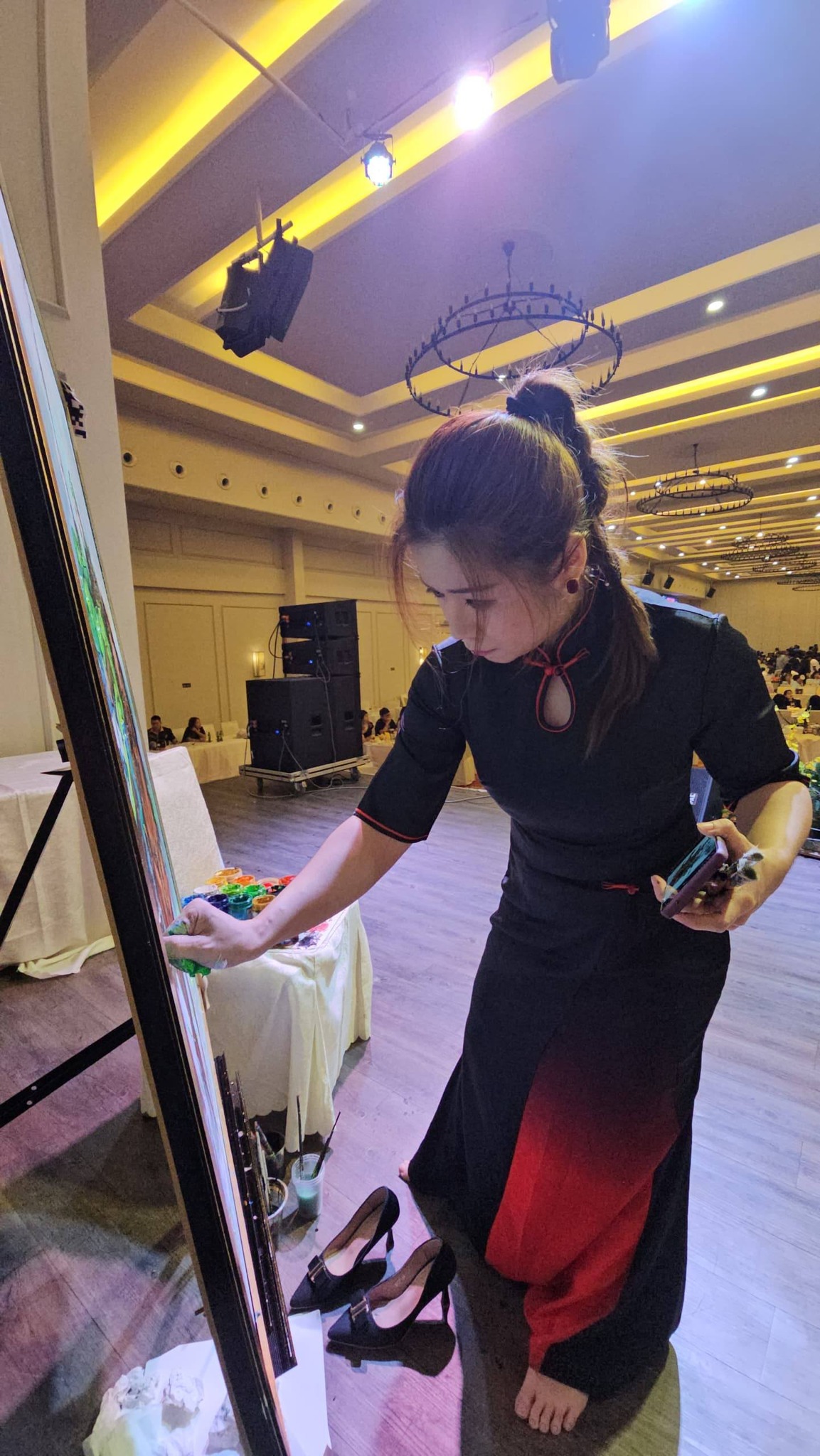 现场绘画表演