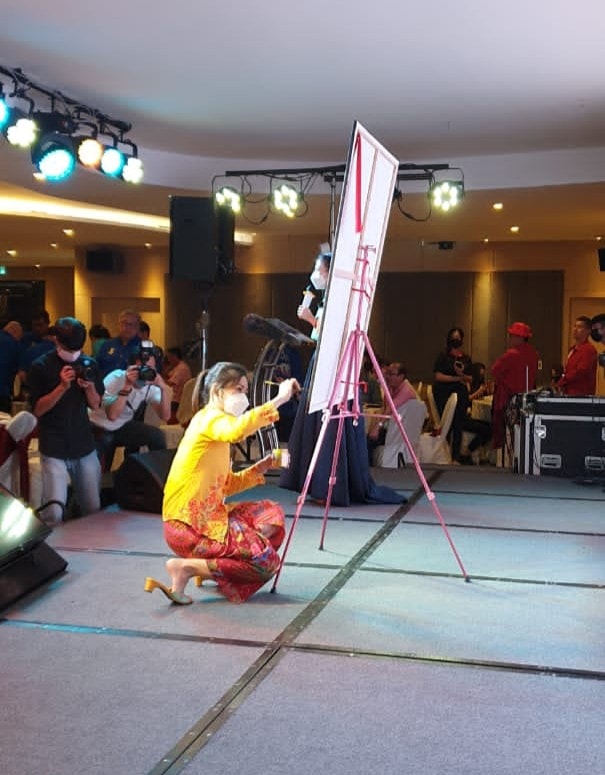现场绘画表演